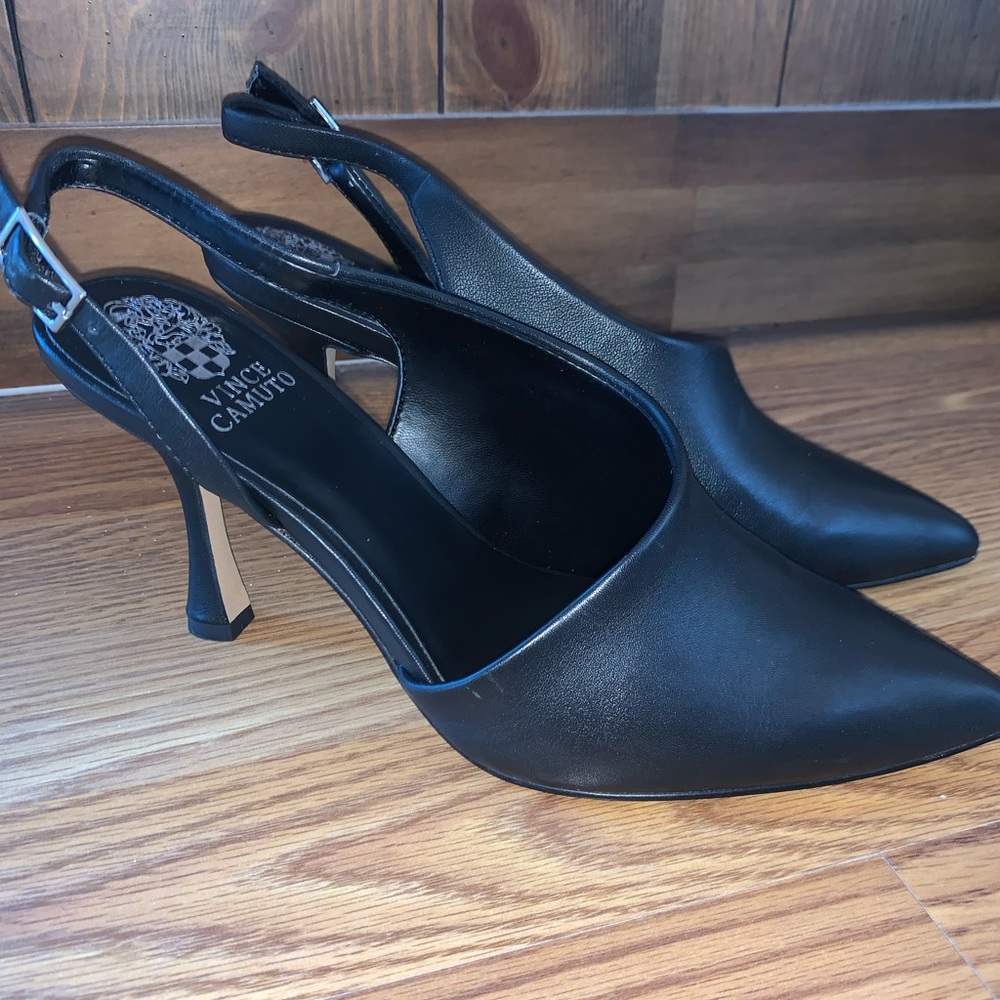 Black Vince Camuto Slingback Heels